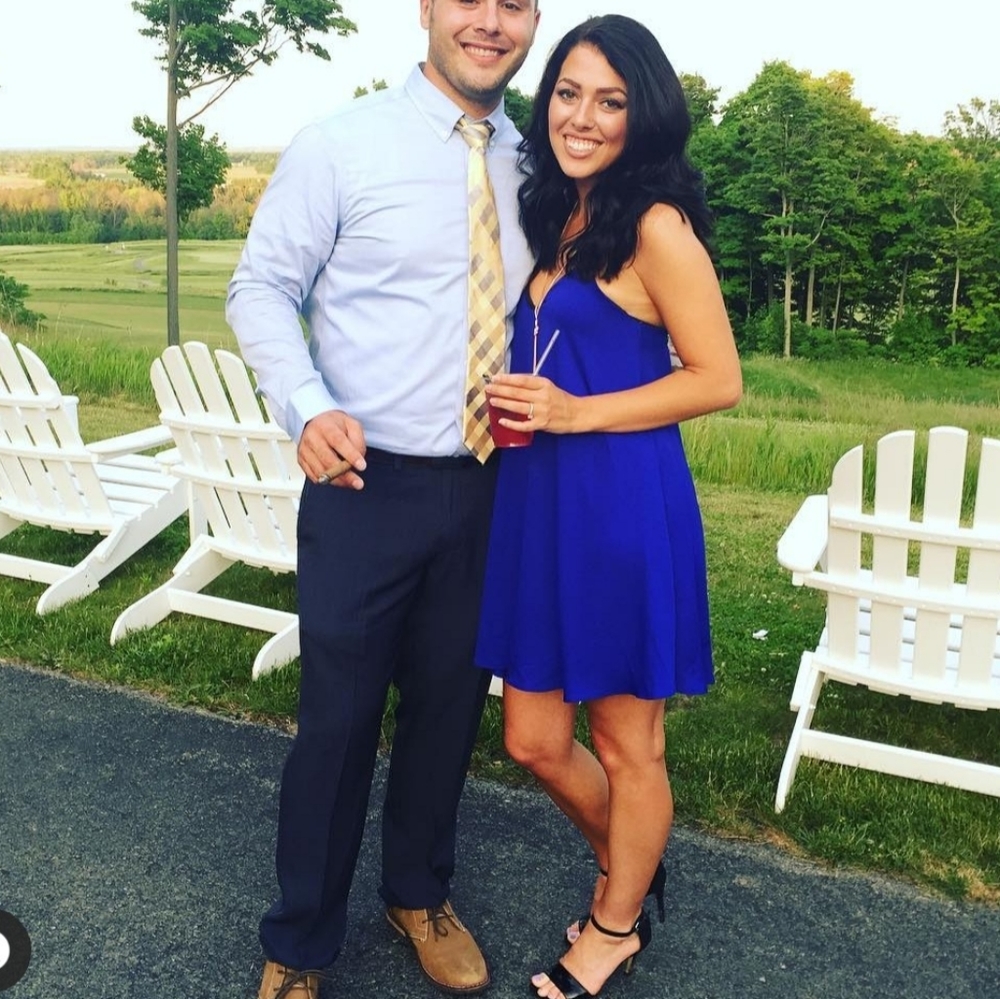 Royal Blue spaghetti strap shift dress